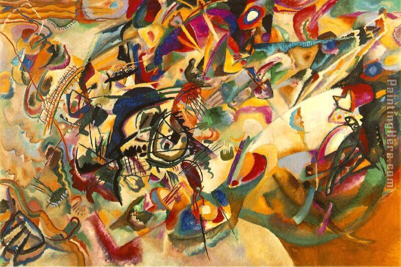 Composition VII painting - Wassily Kandinsky Composition VII art painting